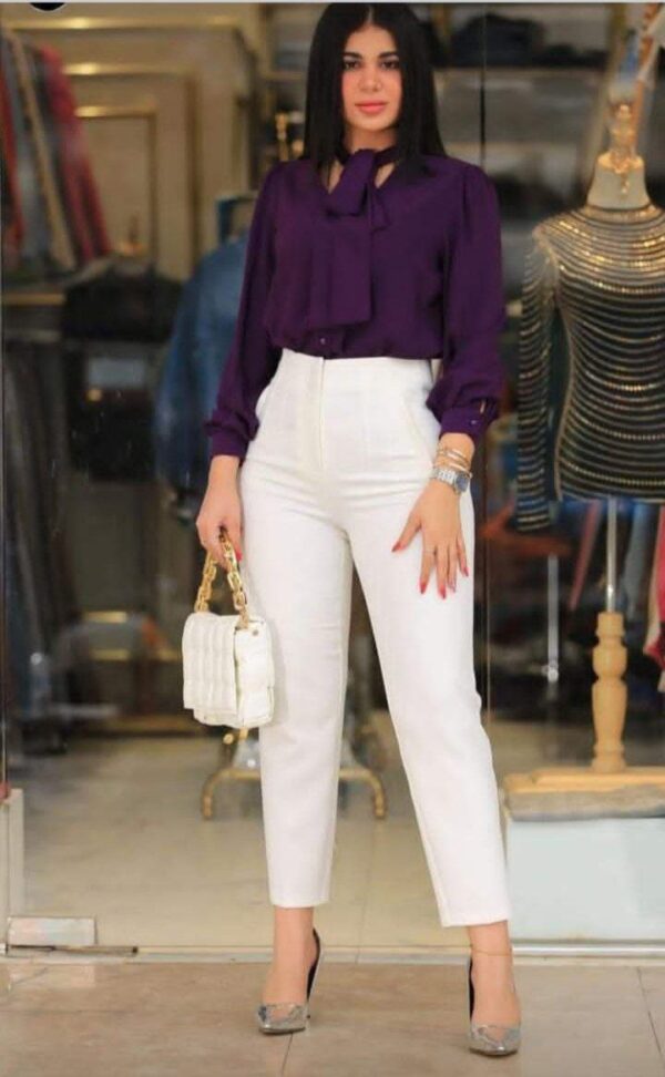 البنطلون عملي جدا جدا ينفع كلاسيك فورمال   الخامه مريحه وجميله جد