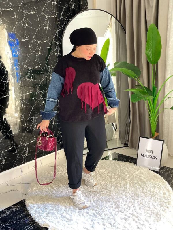 بلاوز قلوب شرشيب كم چينز وهم بجد كيوت وشيك ومش تقليديه خاا