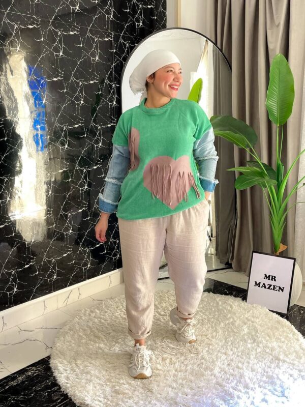 بلاوز قلوب شرشيب كم چينز وهم بجد كيوت وشيك ومش تقليديه خاا