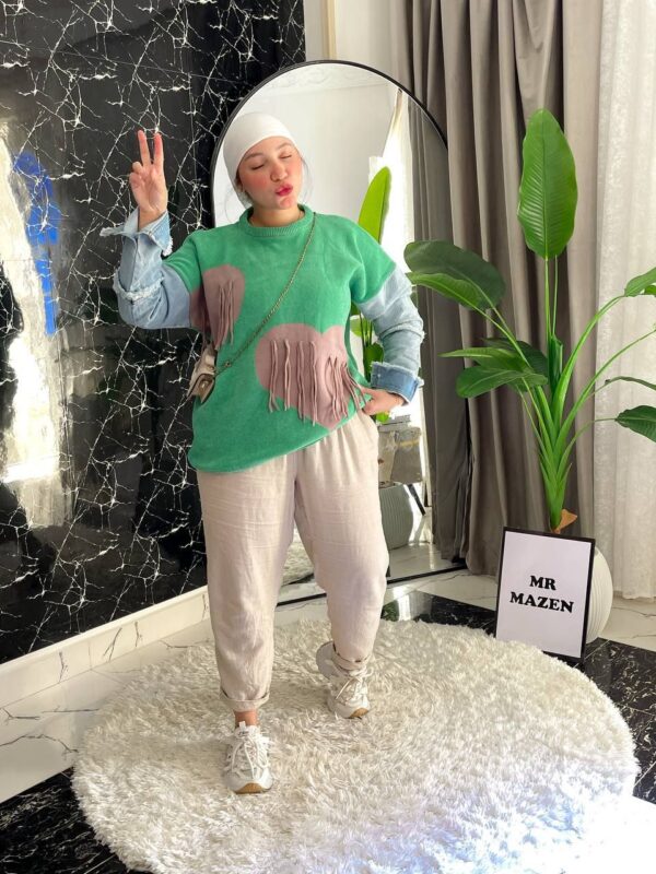 بلاوز قلوب شرشيب كم چينز وهم بجد كيوت وشيك ومش تقليديه خاا